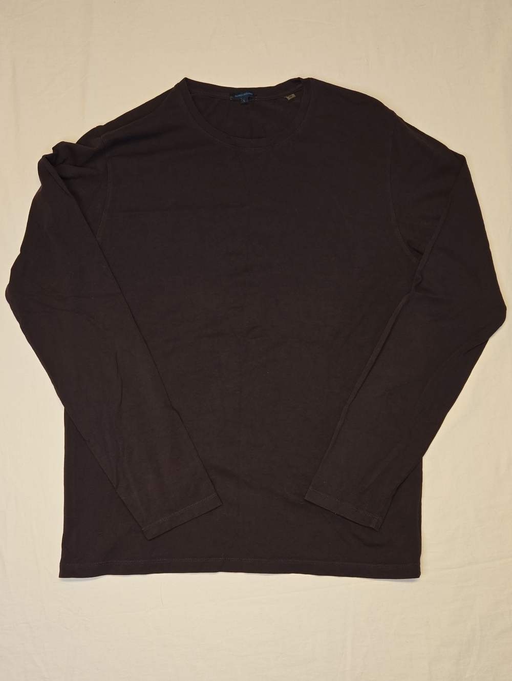 Pattrick Assaraf Plum Purple Long Sleeve Pima Cotton Crew Neck Shirt